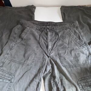 American Eagle Outfitters Gray Straight Leg Pants